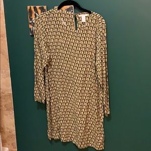 Long sleeve h and m shift dress